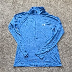 Under Armour Heathered Blue Quarter-Zip Top